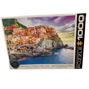 Eurographics 1000 Pc Puzzle Italy Manarola, Cinque-Terre Mediterranean Oasis New